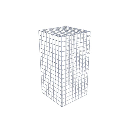 Monteret gabion type 4 80 cm x 40 cm x 40 cm (L x H x D), maskestørrelse 5 cm x 5 cm, C-ring
