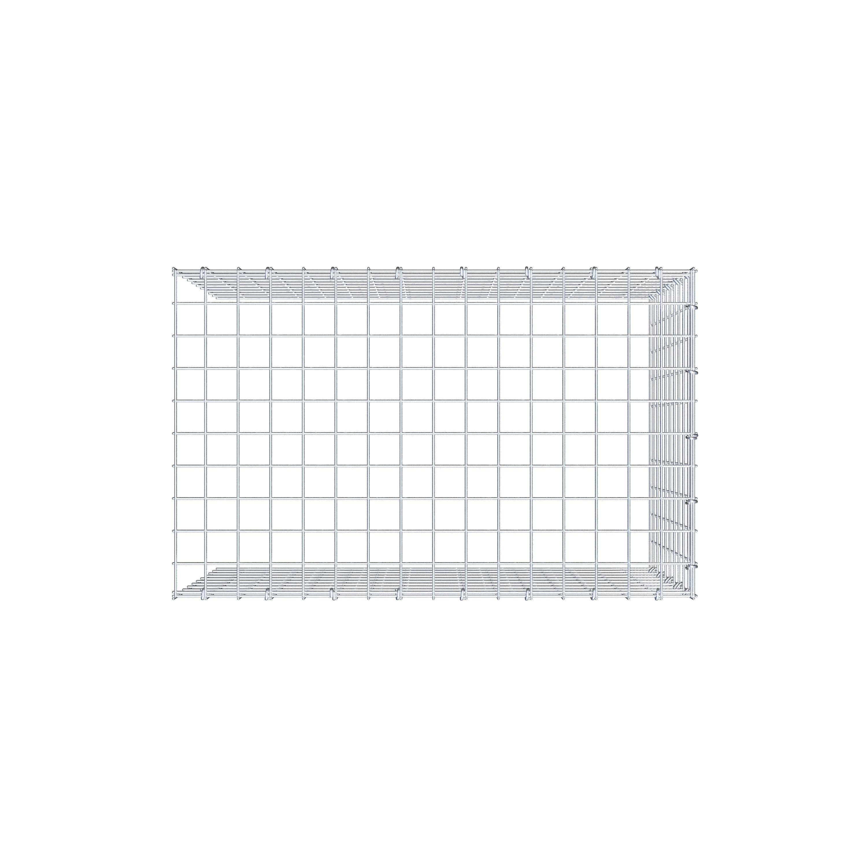 Anbaugabione Typ 4 80 cm x 50 cm x 50 cm (L x H x T), Maschenweite 5 cm x 5 cm, C-Ring