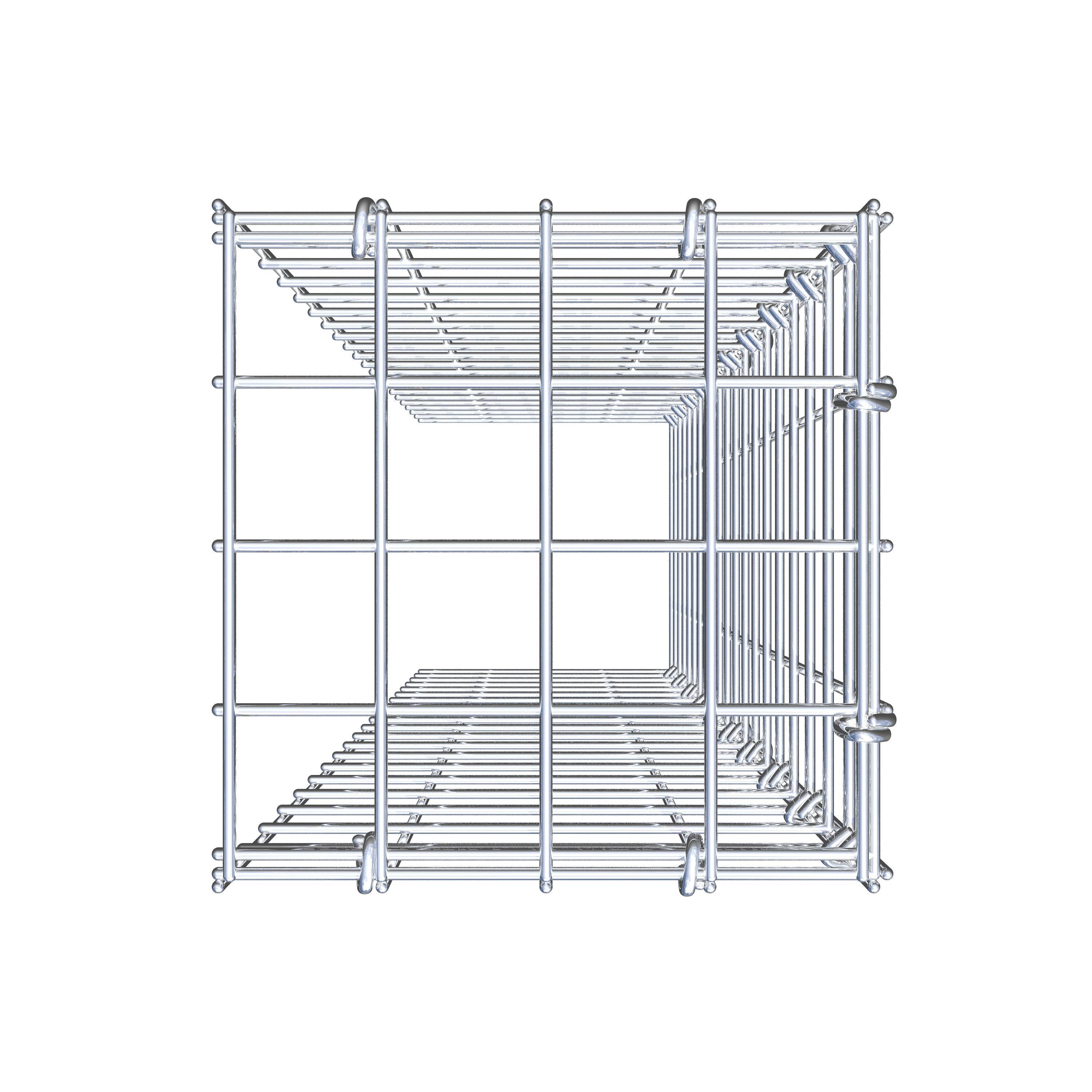 Anbaugabione Typ 4 100 cm x 20 cm x 20 cm (L x H x T), Maschenweite 5 cm x 5 cm, C-Ring