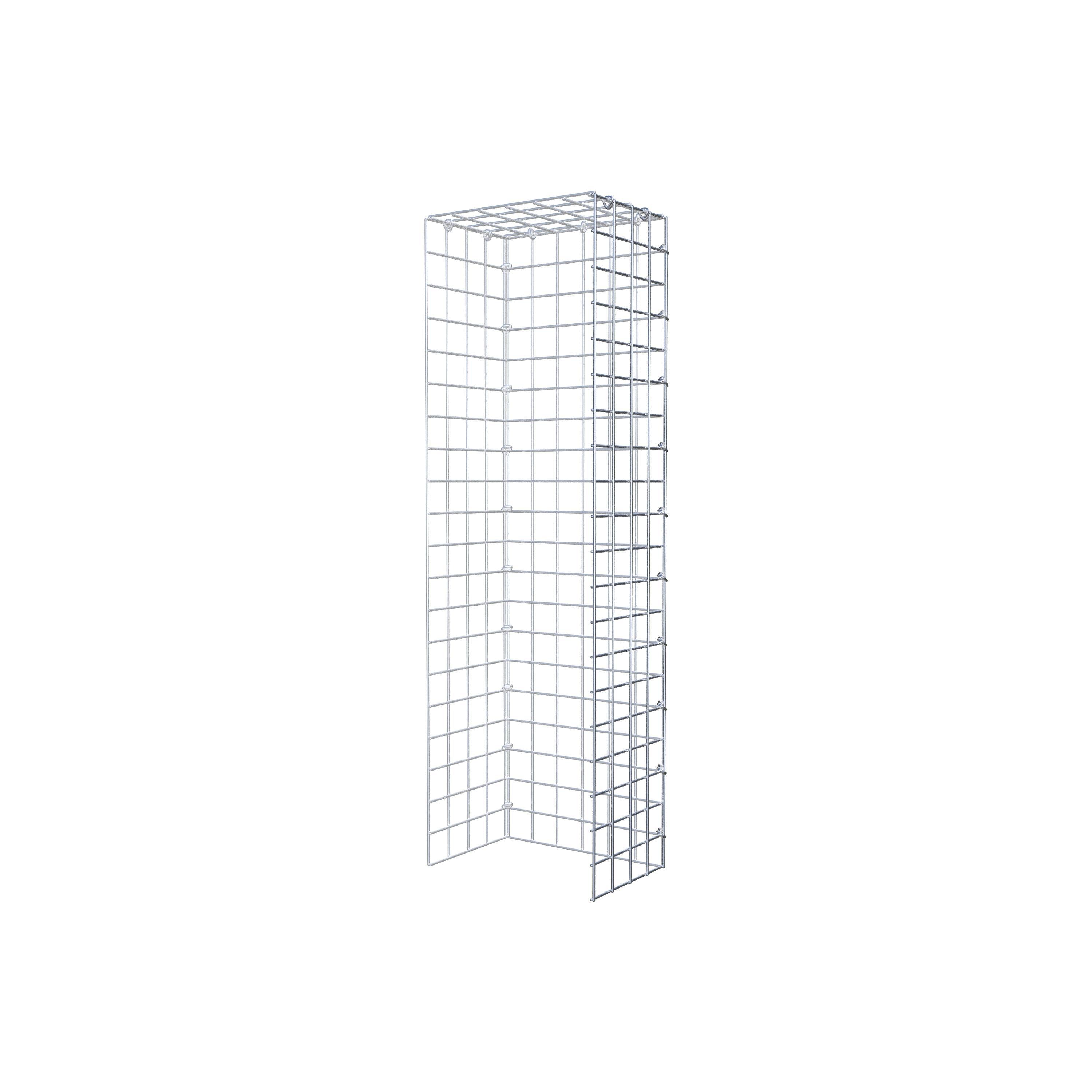 Gabião Tipo 4 100 cm x 20 cm x 30 cm (C x A x P), malhagem 5 cm x 5 cm, anel C