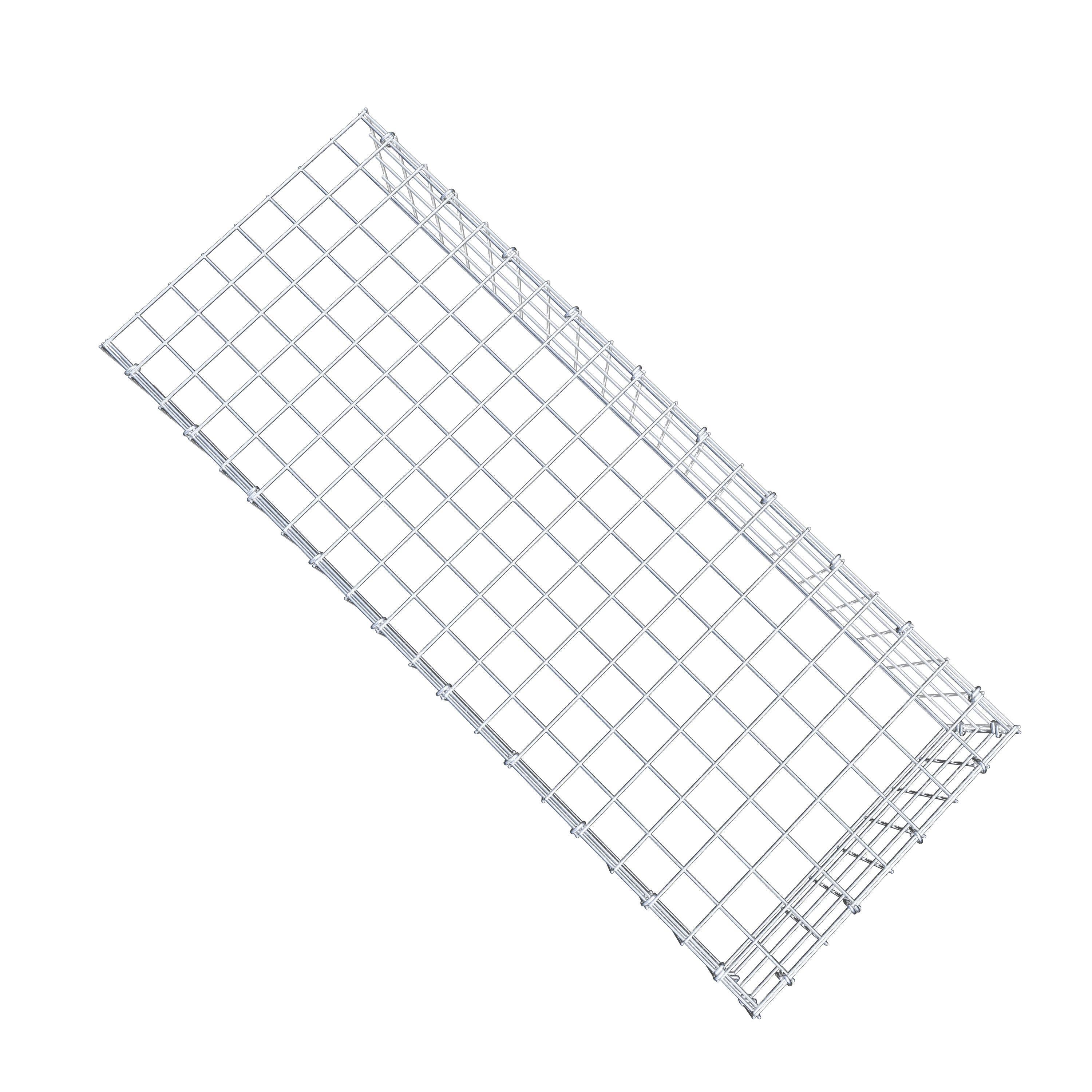 Anbaugabione Typ 4 100 cm x 20 cm x 40 cm (L x H x T), Maschenweite 5 cm x 5 cm, C-Ring