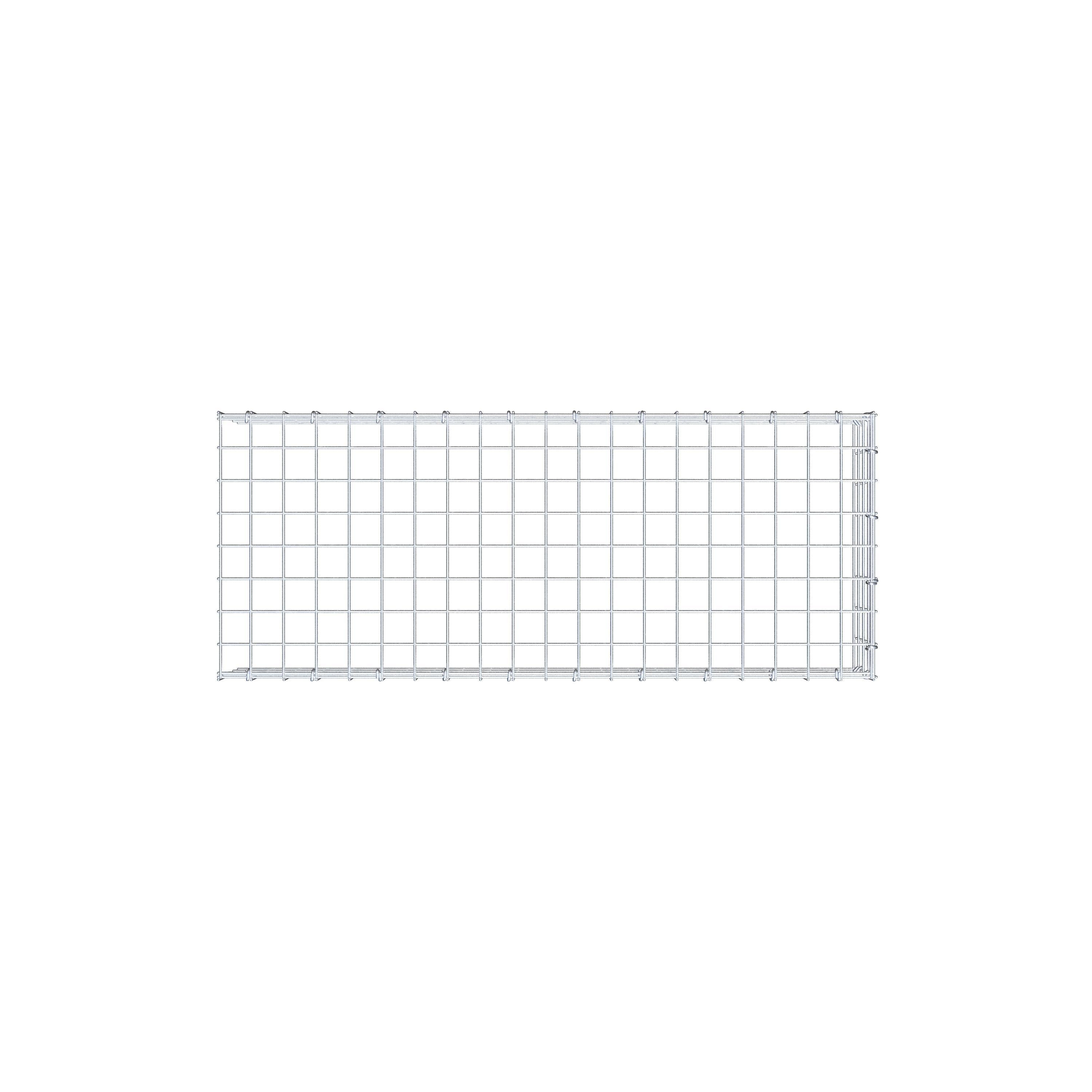 Anbaugabione Typ 4 100 cm x 20 cm x 40 cm (L x H x T), Maschenweite 5 cm x 5 cm, C-Ring