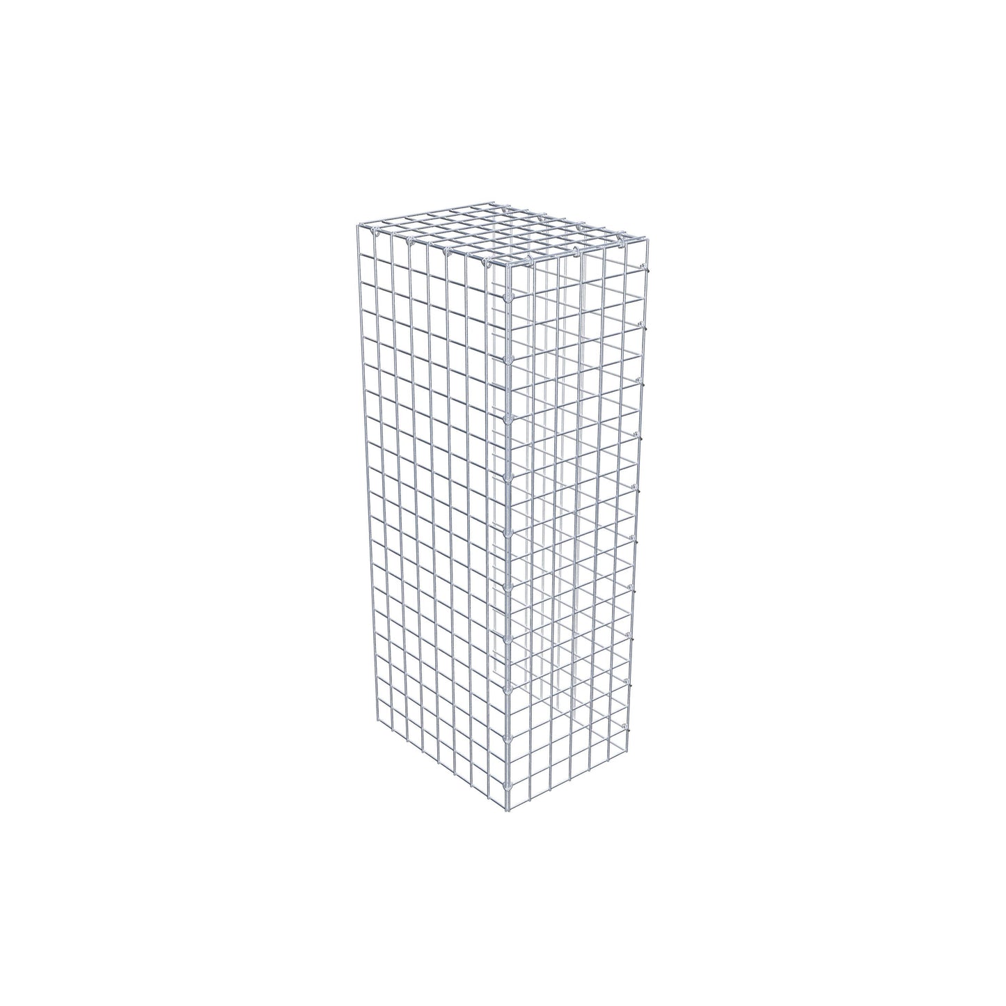Mounted gabion type 4 100 cm x 40 cm x 30 cm (L x H x D), mesh size 5 cm x 5 cm, C-ring
