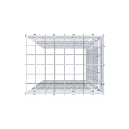 Mounted gabion type 4 100 cm x 40 cm x 30 cm (L x H x D), mesh size 5 cm x 5 cm, C-ring
