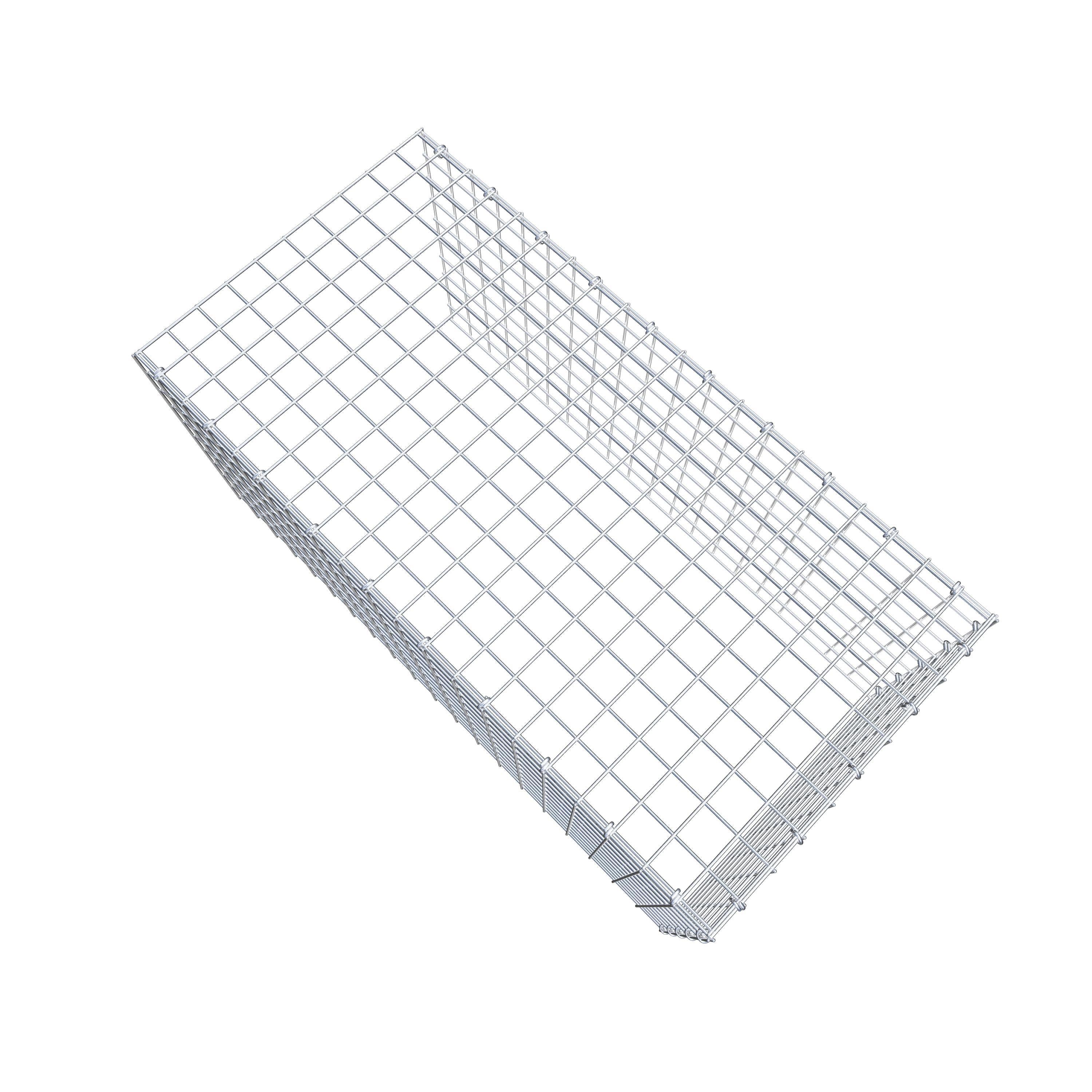 Monteret gabion type 4 100 cm x 50 cm x 50 cm (L x H x D), maskestørrelse 5 cm x 5 cm, C-ring