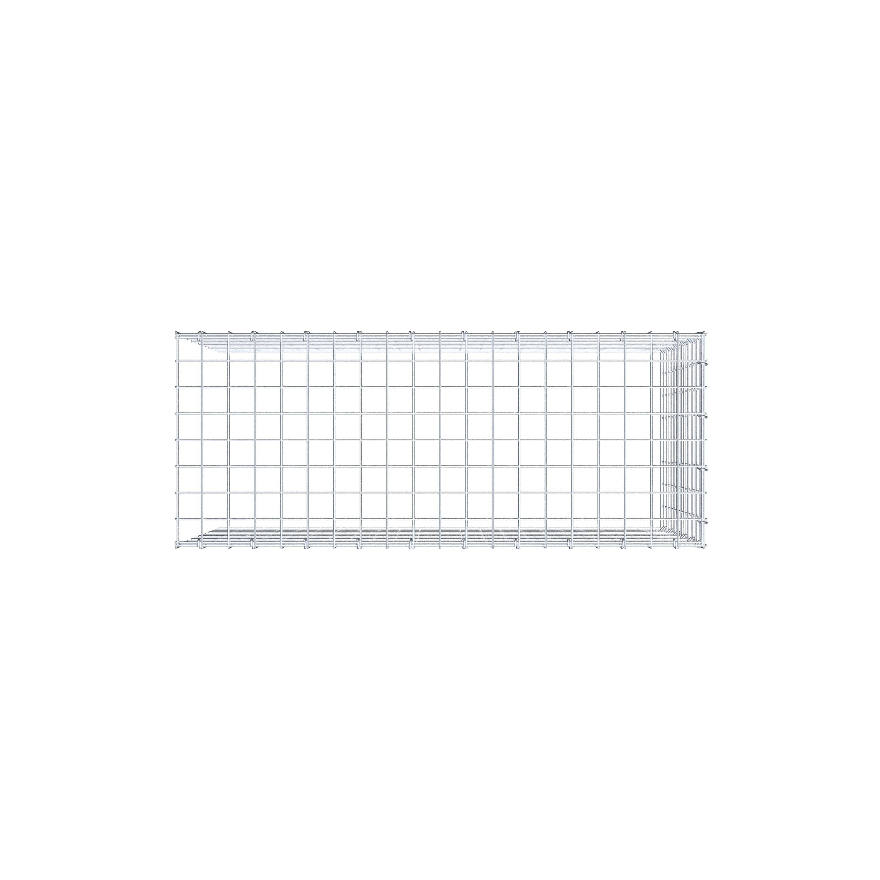 Anbaugabione Typ 4 100 cm x 60 cm x 40 cm (L x H x T), Maschenweite 5 cm x 5 cm, C-Ring