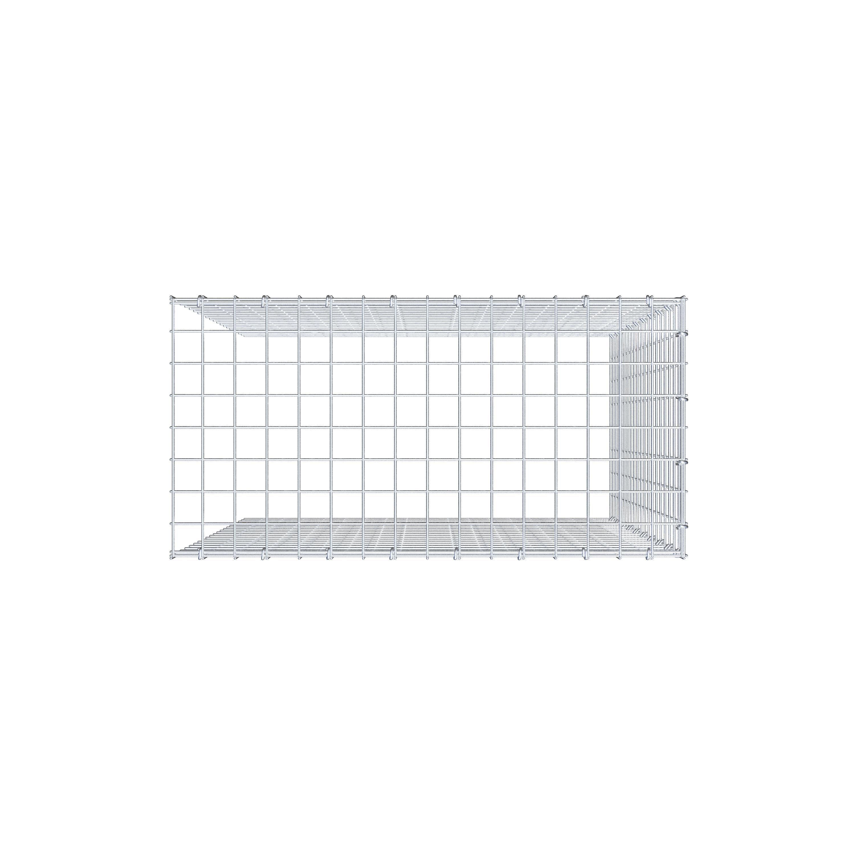 Anbaugabione Typ 4 100 cm x 80 cm x 40 cm (L x H x T), Maschenweite 5 cm x 5 cm, C-Ring