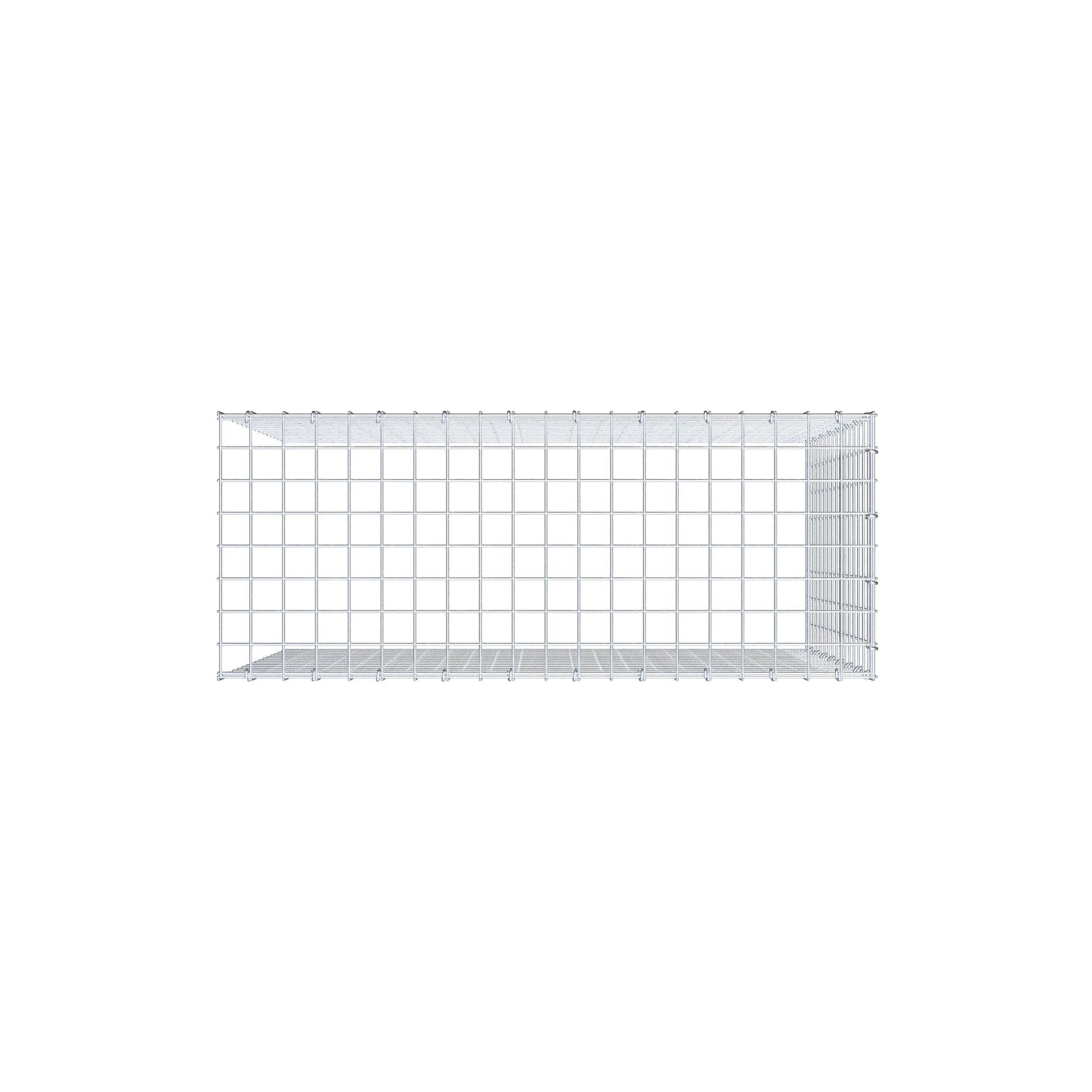 Anbaugabione Typ 4 100 cm x 80 cm x 40 cm (L x H x T), Maschenweite 5 cm x 5 cm, C-Ring