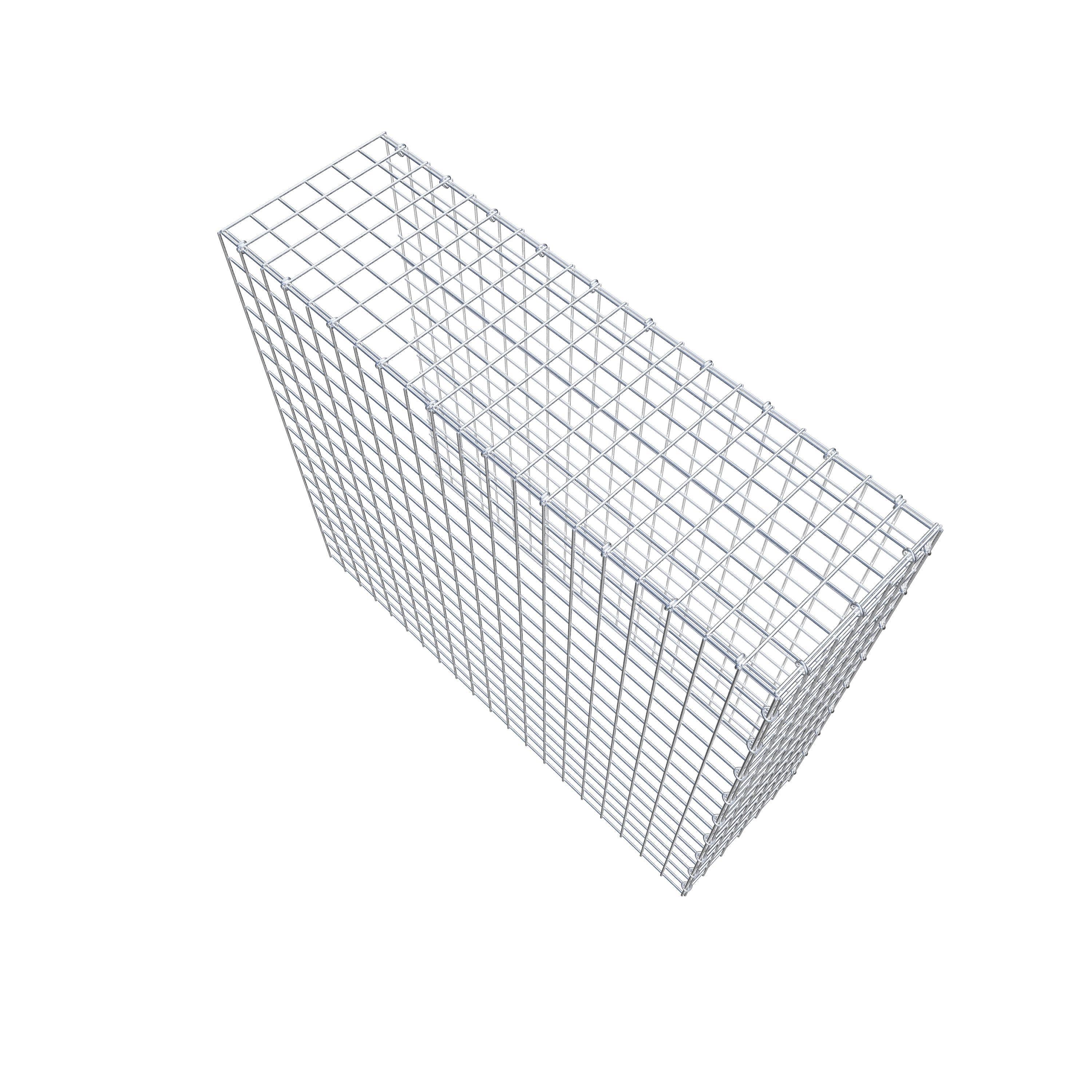 Gabião Tipo 4 100 cm x 90 cm x 30 cm (C x A x P), malhagem 5 cm x 5 cm, anel C