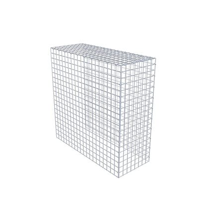 Mounted gabion type 4 100 cm x 100 cm x 40 cm (L x H x D), mesh size 5 cm x 5 cm, C-ring