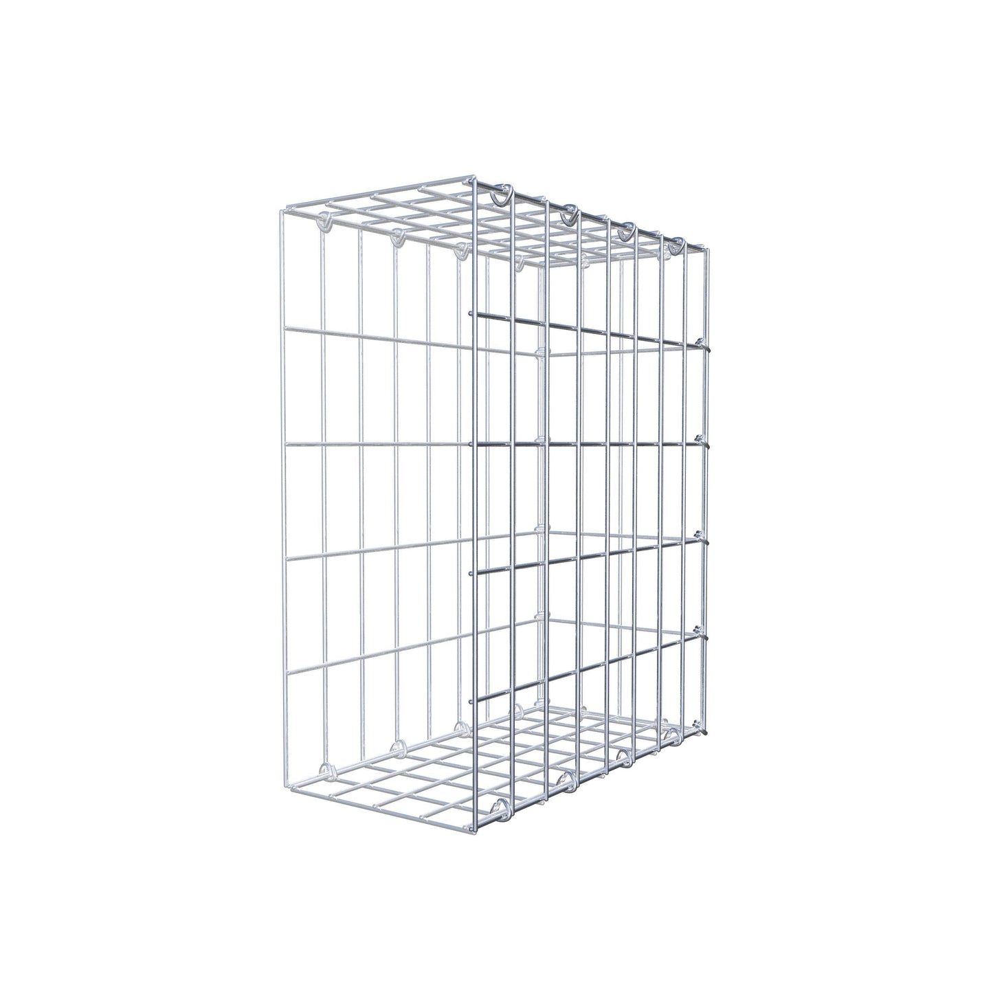 Mounted gabion type 2 50 cm x 40 cm x 20 cm, mesh size 5 cm x 10 cm, C-ring