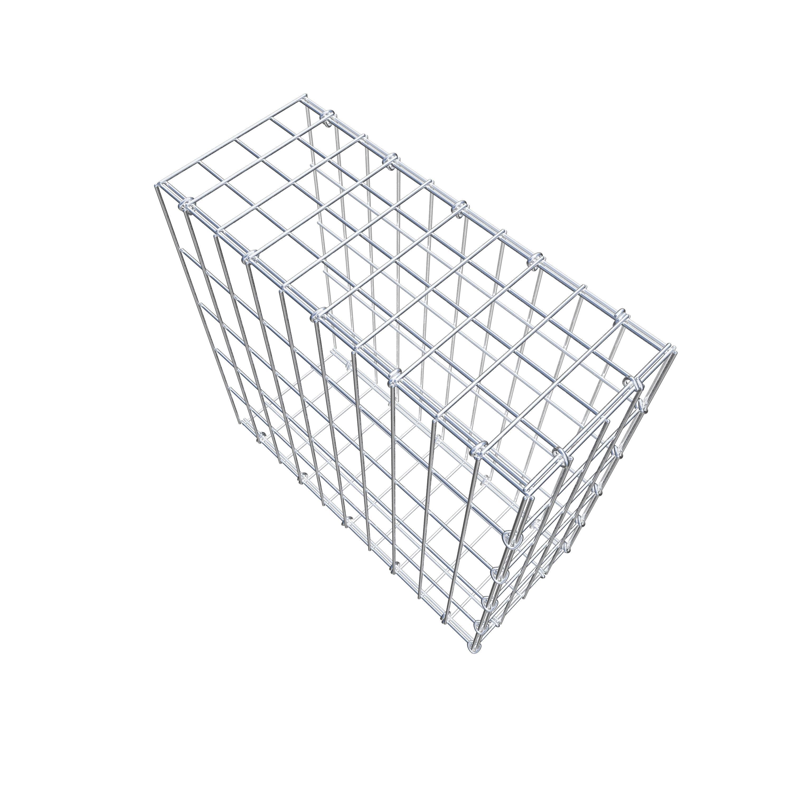 Anbaugabione Typ 2 50 cm x 50 cm x 20 cm, Maschenweite 5 cm x 10 cm, C-Ring