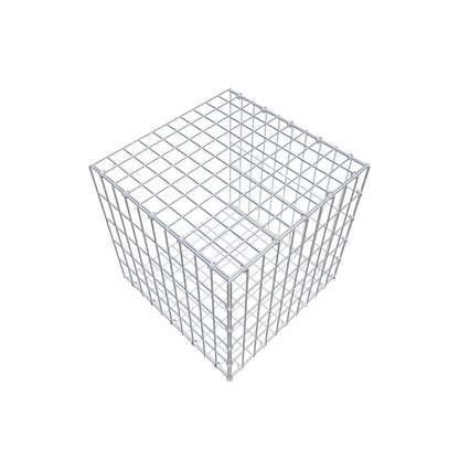 Mounted gabion type 2 50 cm x 50 cm x 50 cm, mesh size 5 cm x 10 cm, C-ring