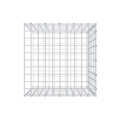 Mounted gabion type 2 50 cm x 50 cm x 50 cm, mesh size 5 cm x 10 cm, C-ring