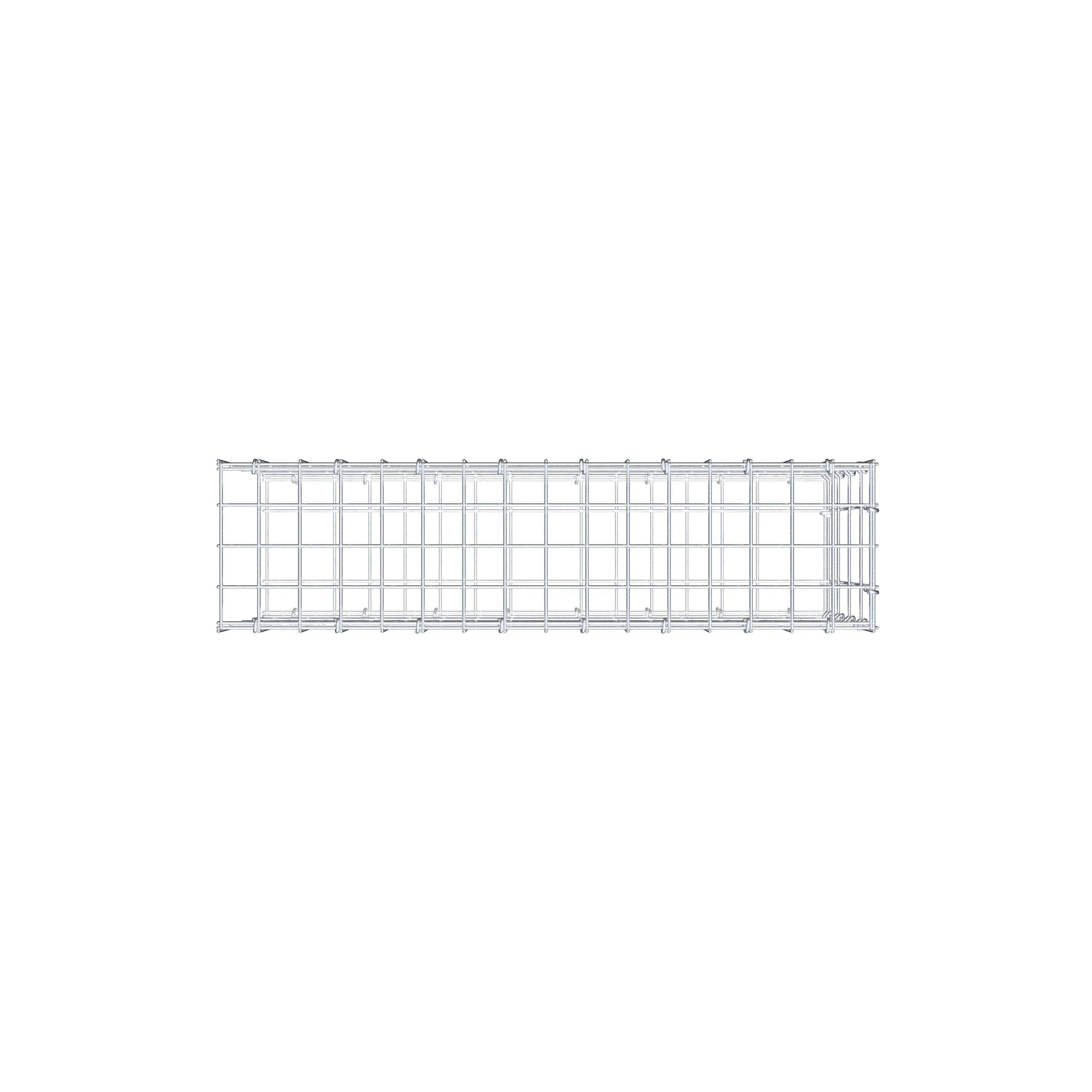 Mounted gabion type 2 80 cm x 40 cm x 20 cm, mesh size 5 cm x 10 cm, C-ring