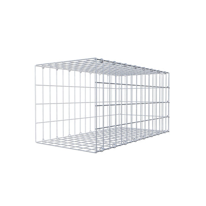 Mounted gabion type 2 80 cm x 40 cm x 40 cm, mesh size 5 cm x 10 cm, C-ring