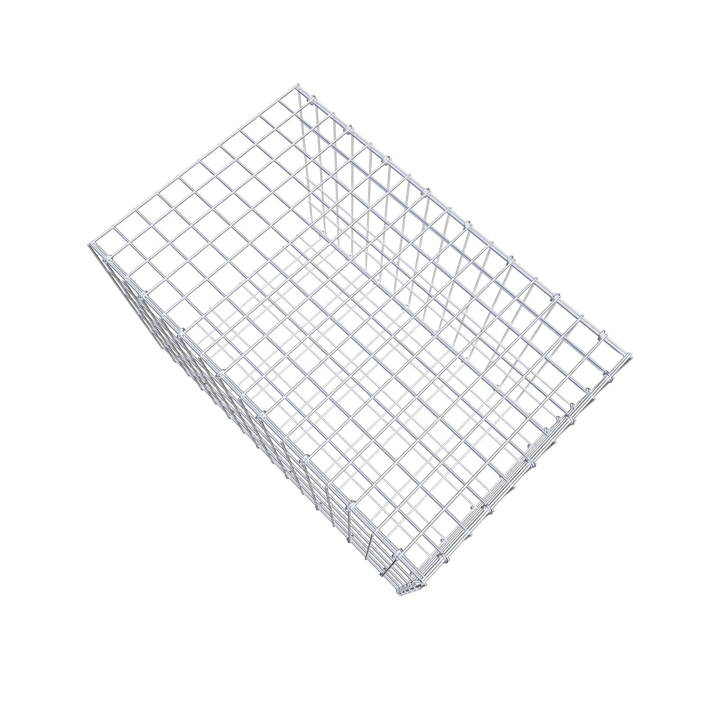 Mounted gabion type 2 80 cm x 50 cm x 50 cm, mesh size 5 cm x 10 cm, C-ring