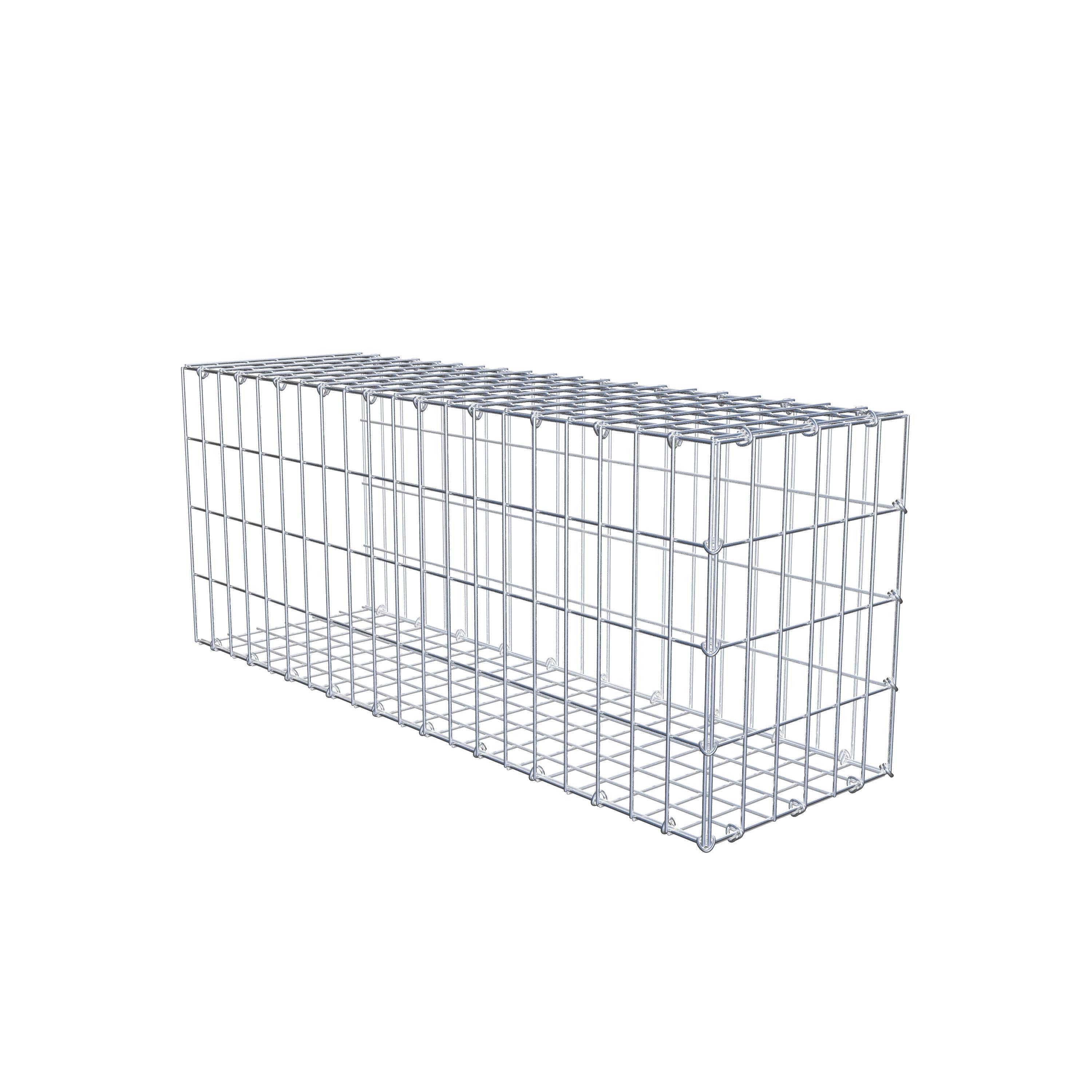 Mounted gabion type 2 100 cm x 40 cm x 30 cm, mesh size 5 cm x 10 cm, C-ring