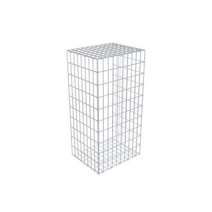 Monteret gabion type 2 100 cm x 40 cm x 50 cm, maskestørrelse 5 cm x 10 cm, C-ring