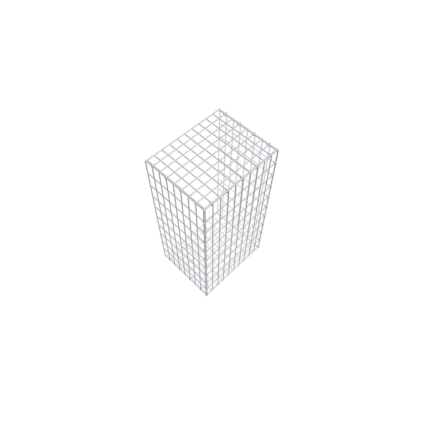 Monteret gabion type 2 100 cm x 40 cm x 50 cm, maskestørrelse 5 cm x 10 cm, C-ring