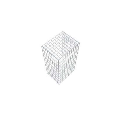 Monteret gabion type 2 100 cm x 40 cm x 50 cm, maskestørrelse 5 cm x 10 cm, C-ring