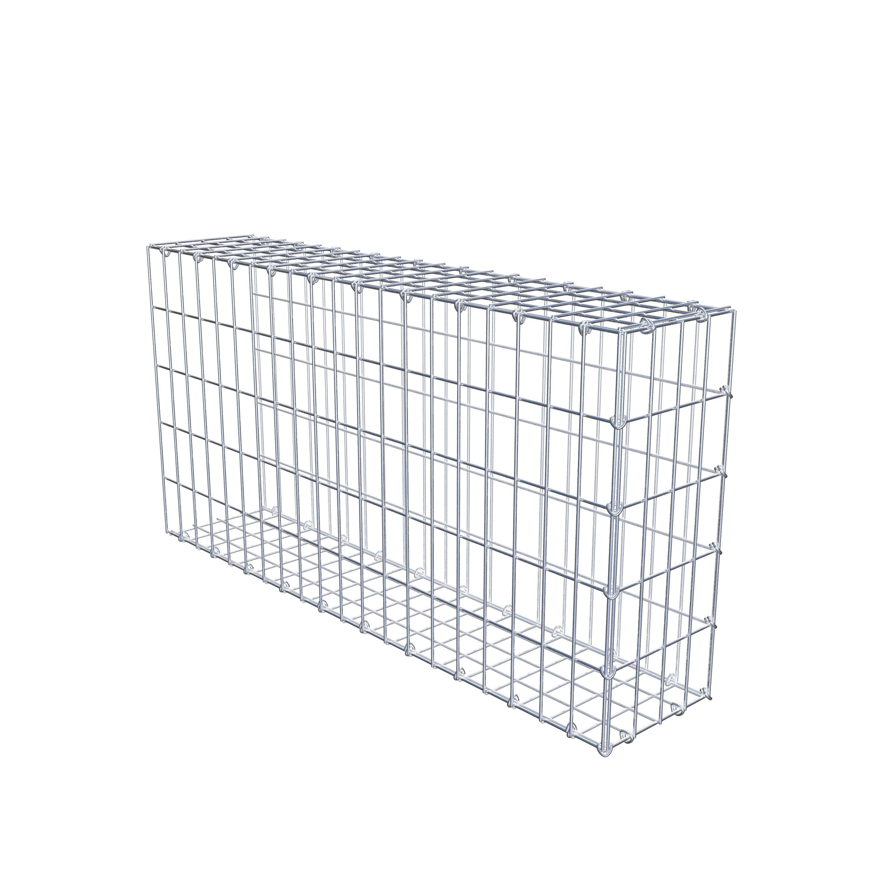 Mounted gabion type 2 100 cm x 50 cm x 20 cm, mesh size 5 cm x 10 cm, C-ring