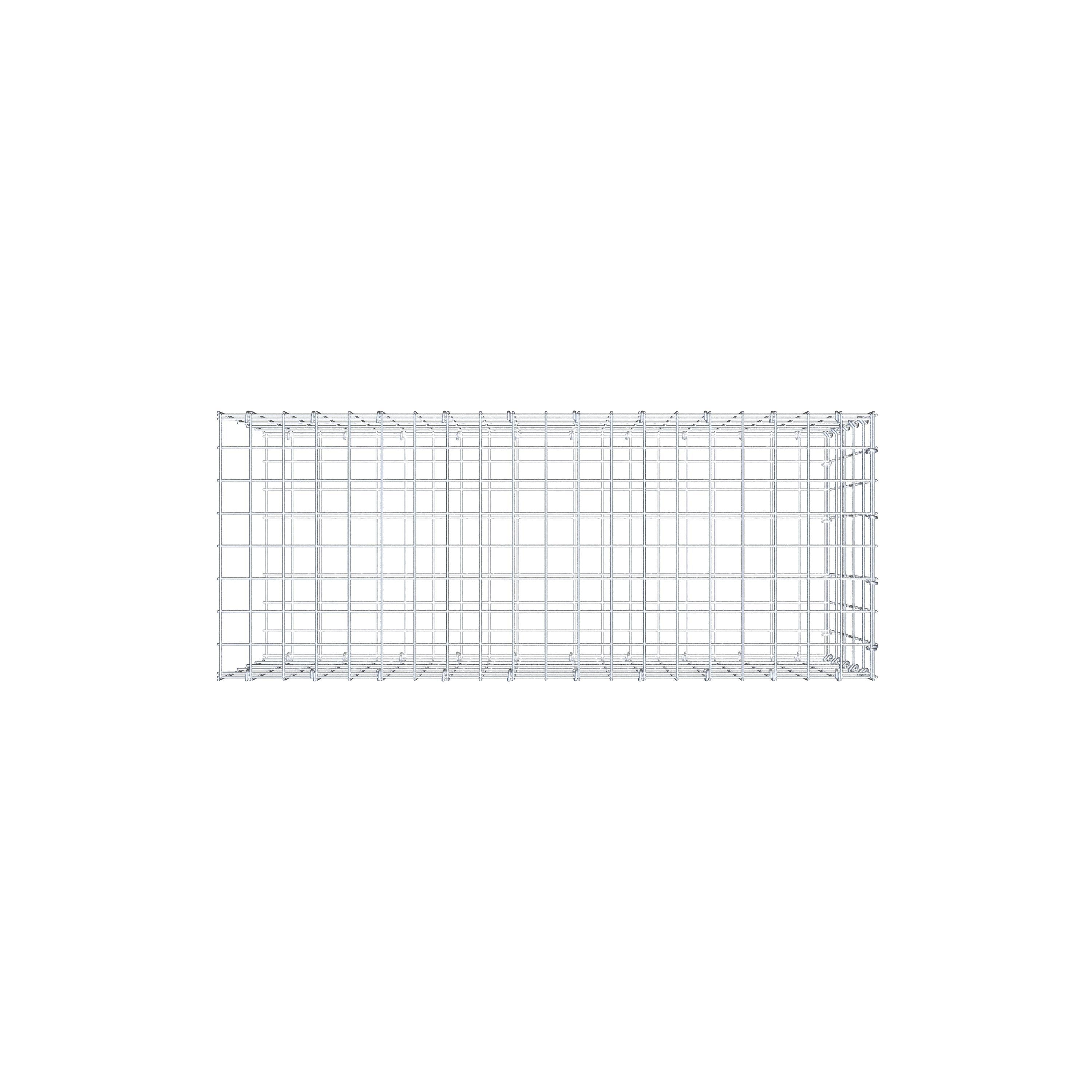 Anbaugabione Typ 2 100 cm x 50 cm x 40 cm, Maschenweite 5 cm x 10 cm, C-Ring