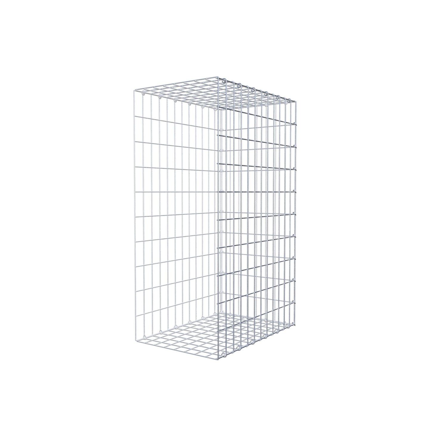 Mounted gabion type 2 100 cm x 60 cm x 40 cm, mesh size 5 cm x 10 cm, C-ring