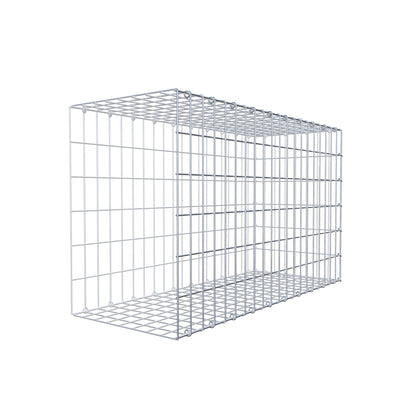 Mounted gabion type 2 100 cm x 60 cm x 40 cm, mesh size 5 cm x 10 cm, C-ring