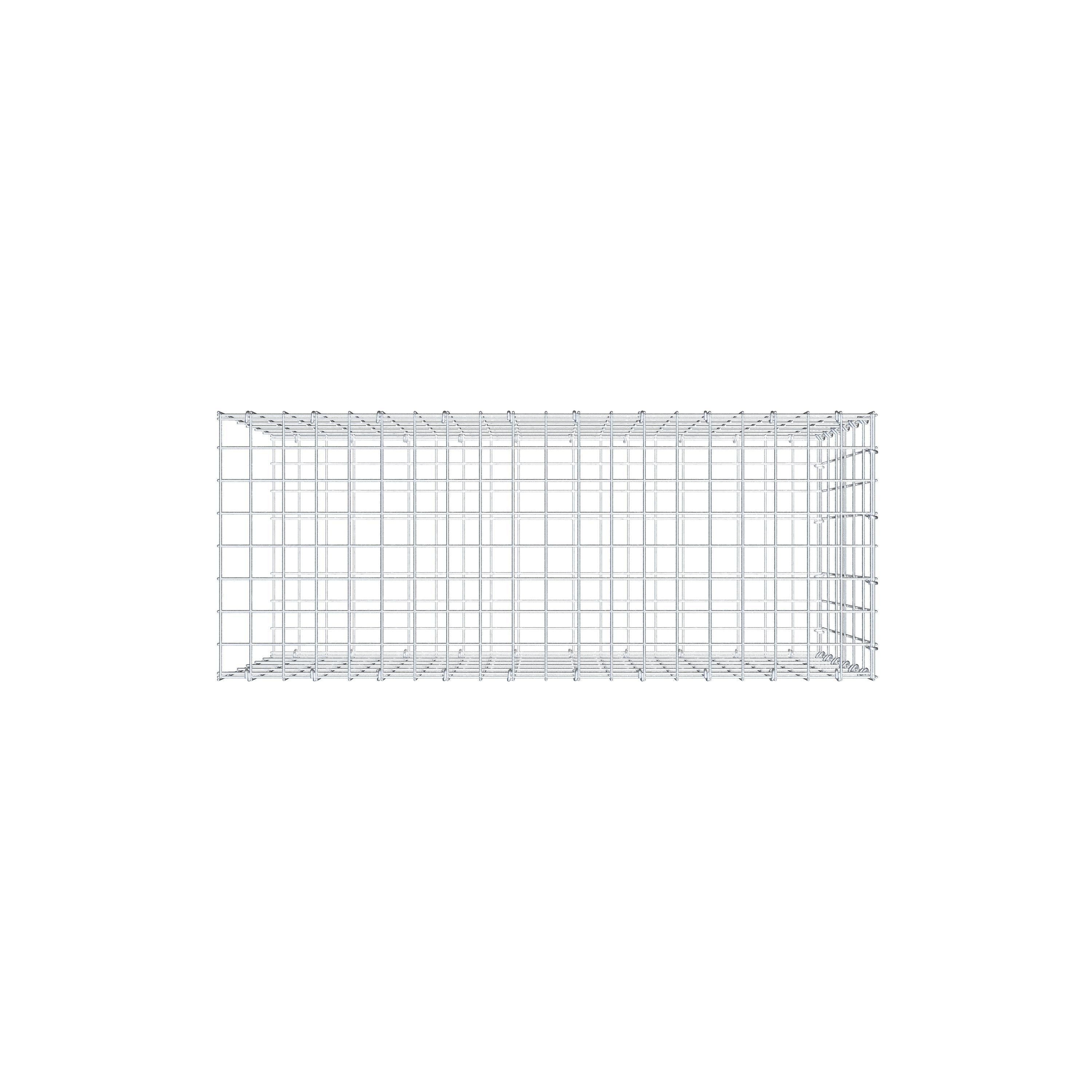 Anbaugabione Typ 2 100 cm x 60 cm x 40 cm, Maschenweite 5 cm x 10 cm, C-Ring