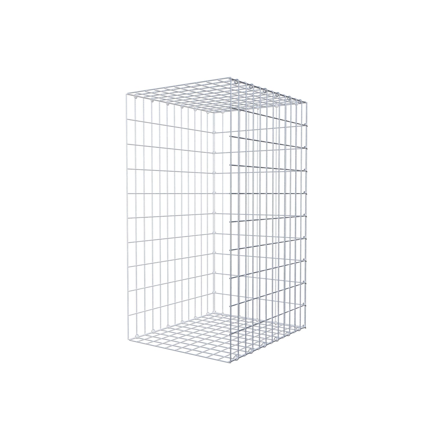 Monteret gabion type 2 100 cm x 60 cm x 50 cm, maskestørrelse 5 cm x 10 cm, C-ring