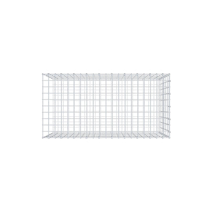 Monteret gabion type 2 100 cm x 60 cm x 50 cm, maskestørrelse 5 cm x 10 cm, C-ring