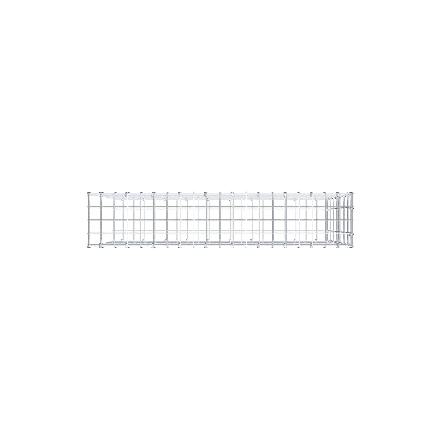 Mounted gabion type 2 100 cm x 70 cm x 20 cm, mesh size 5 cm x 10 cm, C-ring