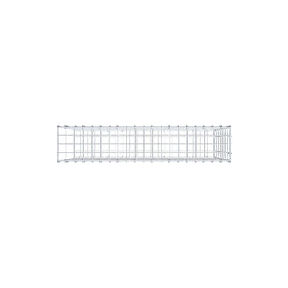 Mounted gabion type 2 100 cm x 70 cm x 20 cm, mesh size 5 cm x 10 cm, C-ring