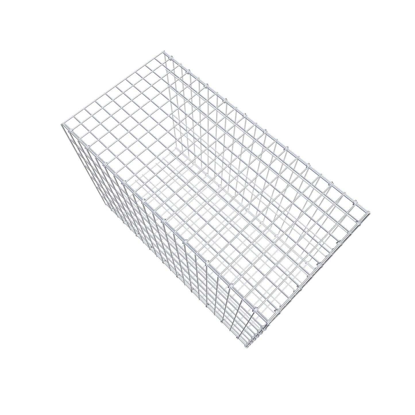 Monteret gabion type 2 100 cm x 70 cm x 50 cm, maskestørrelse 5 cm x 10 cm, C-ring