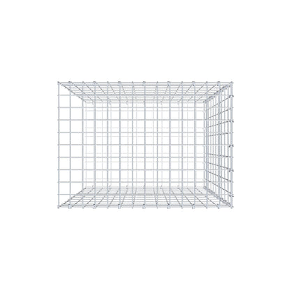 Monteret gabion type 2 100 cm x 70 cm x 50 cm, maskestørrelse 5 cm x 10 cm, C-ring