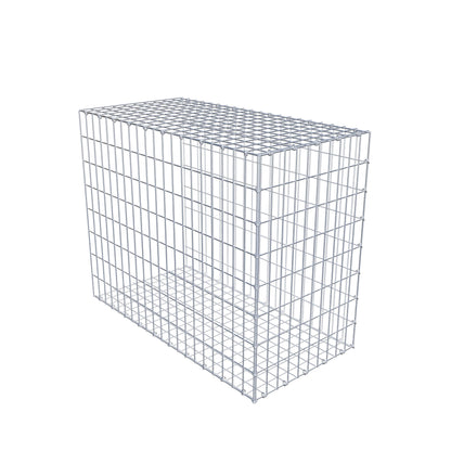 Monteret gabion type 2 100 cm x 80 cm x 50 cm, maskestørrelse 5 cm x 10 cm, C-ring