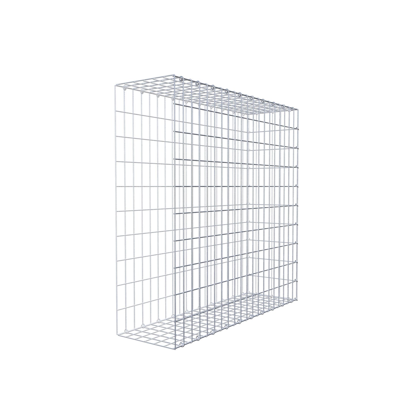 Monteret gabion type 2 100 cm x 100 cm x 30 cm, maskestørrelse 5 cm x 10 cm, C-ring