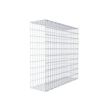 Monteret gabion type 2 100 cm x 100 cm x 30 cm, maskestørrelse 5 cm x 10 cm, C-ring