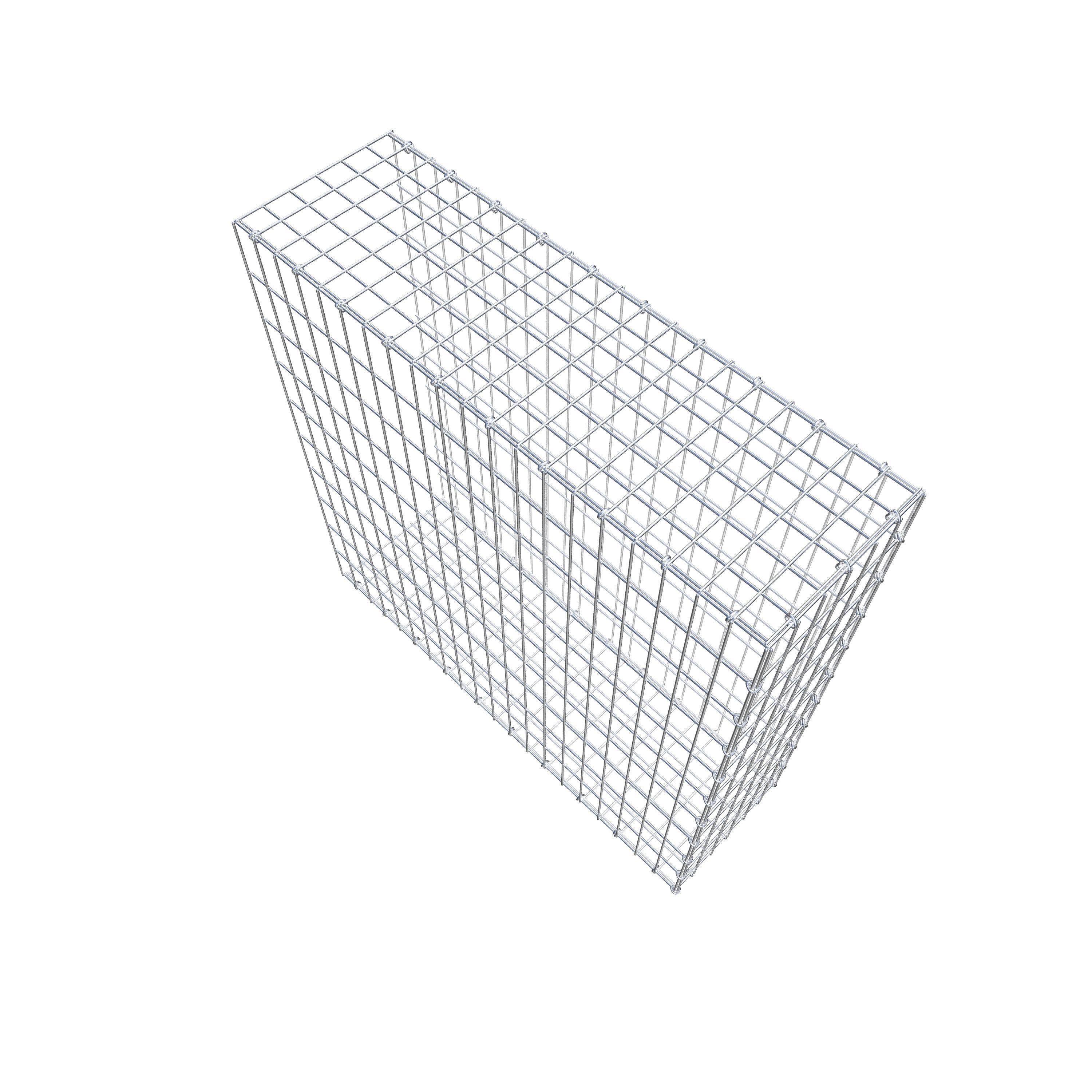 Monteret gabion type 2 100 cm x 100 cm x 30 cm, maskestørrelse 5 cm x 10 cm, C-ring