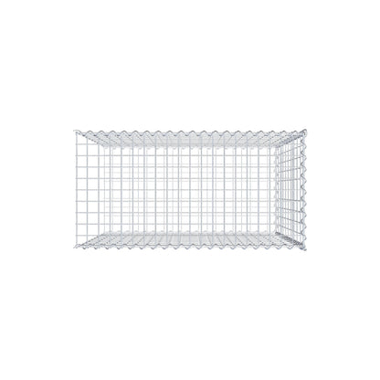 Gabião tipo 2 100 cm x 100 cm x 50 cm (C x A x P), malhagem 5 cm x 10 cm, espiral