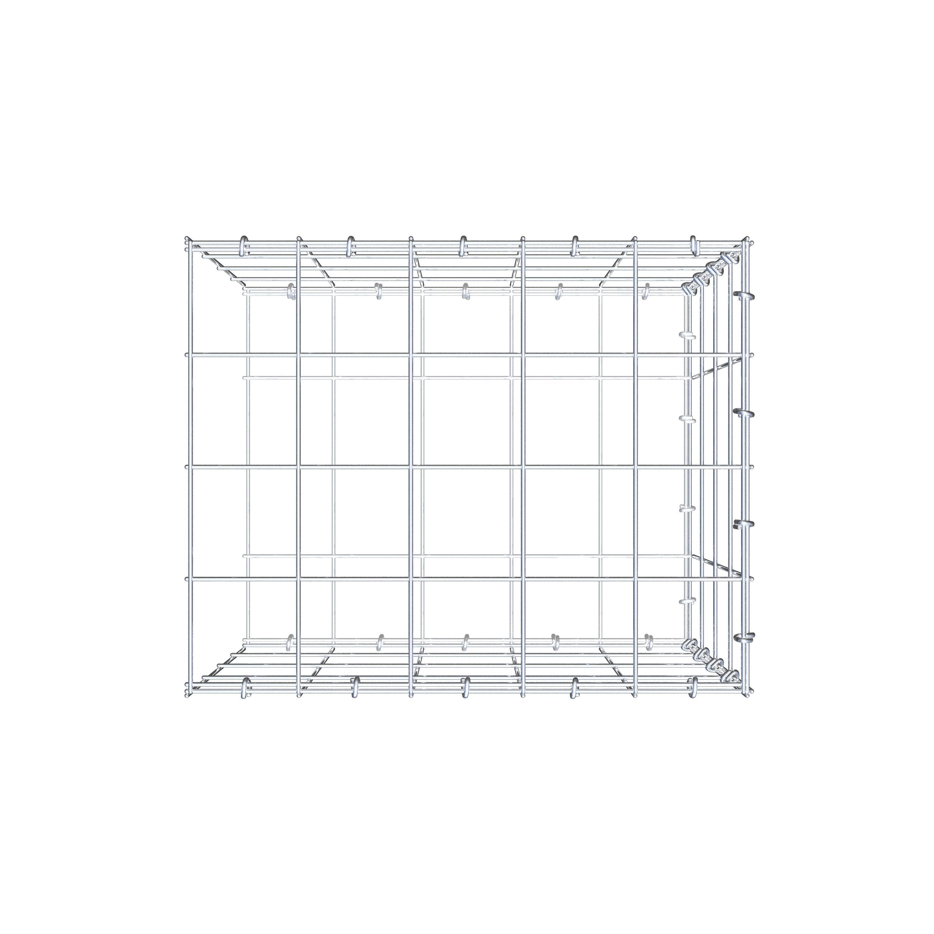 Gabião tipo 2 50 cm x 40 cm x 40 cm (C x A x P), malhagem 10 cm x 10 cm, anel C