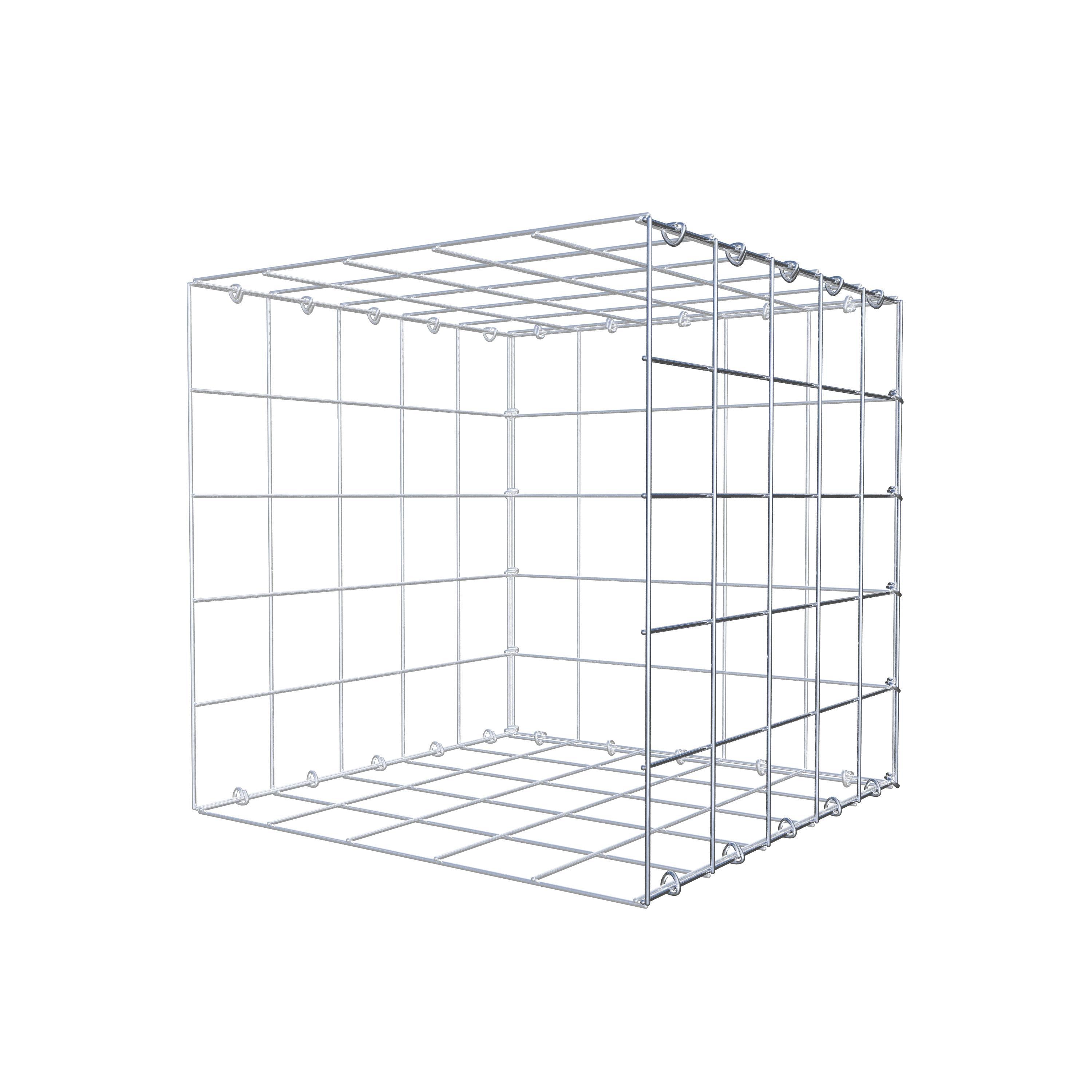 Extra gabion typ 2 50 cm x 50 cm x 50 cm (L x H x D), maskstorlek 10 cm x 10 cm, C-ring