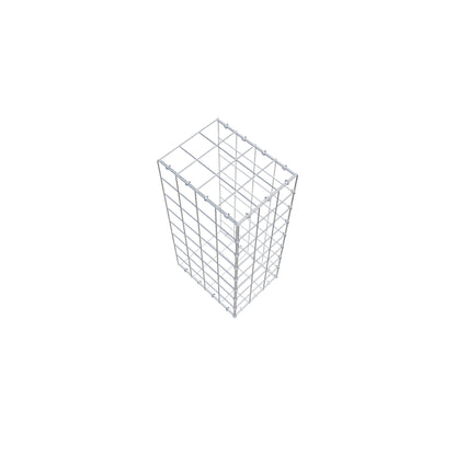 Anbaugabione Typ 2 80 cm x 40 cm x 30 cm (L x H x T), Maschenweite 10 cm x 10 cm, C-Ring