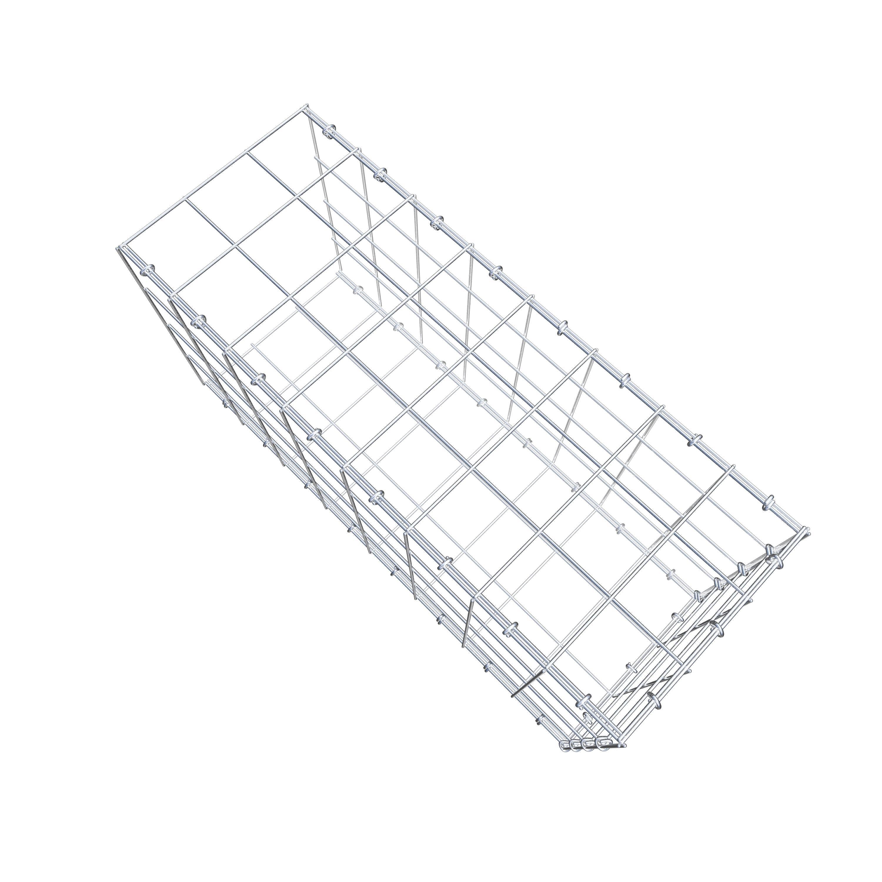 Anbaugabione Typ 2 80 cm x 40 cm x 30 cm (L x H x T), Maschenweite 10 cm x 10 cm, C-Ring