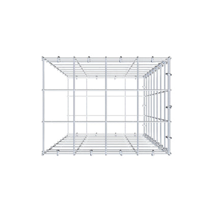 Anbaugabione Typ 2 80 cm x 40 cm x 30 cm (L x H x T), Maschenweite 10 cm x 10 cm, C-Ring
