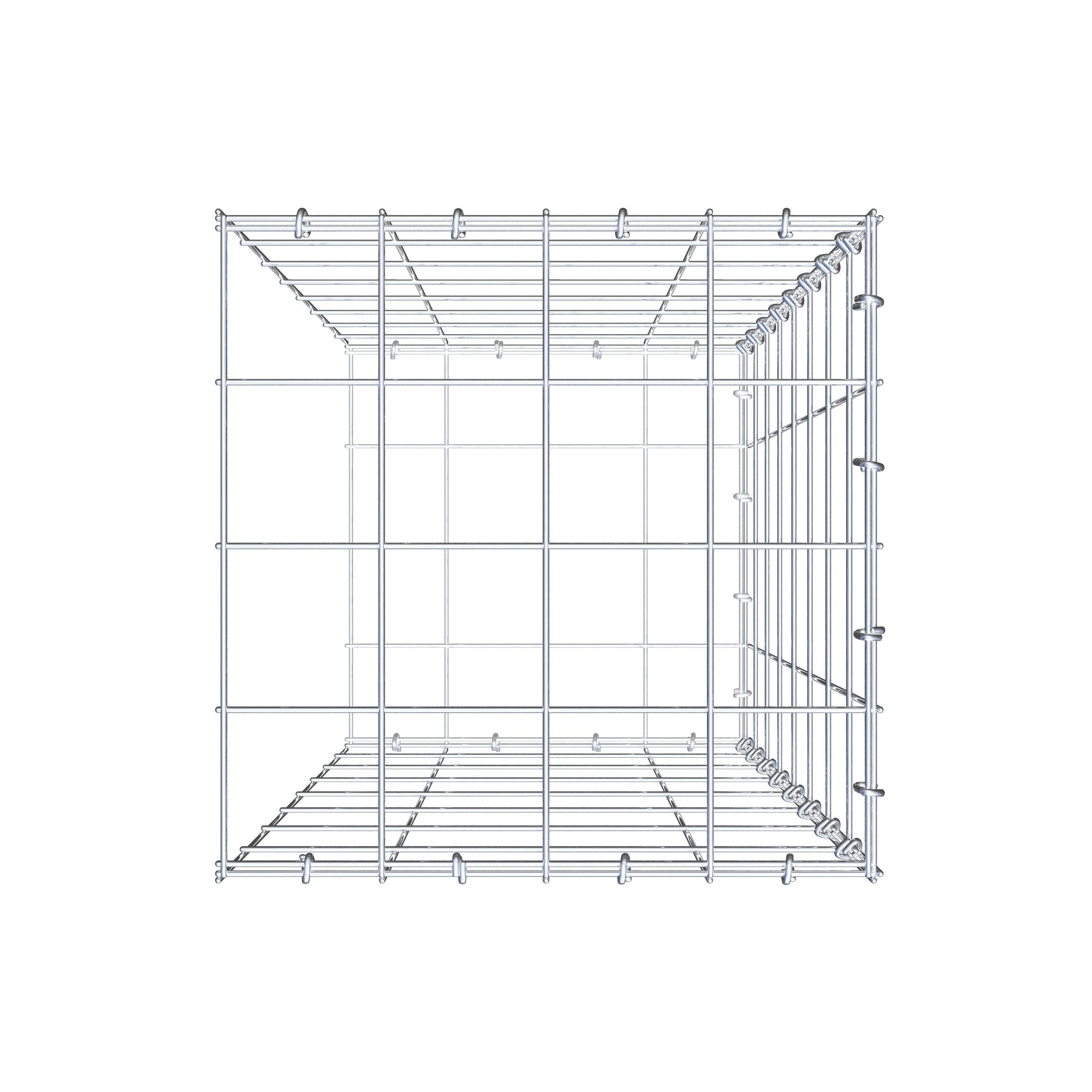 Gabião Tipo 2 80 cm x 40 cm x 40 cm (C x A x P), malhagem 10 cm x 10 cm, anel C