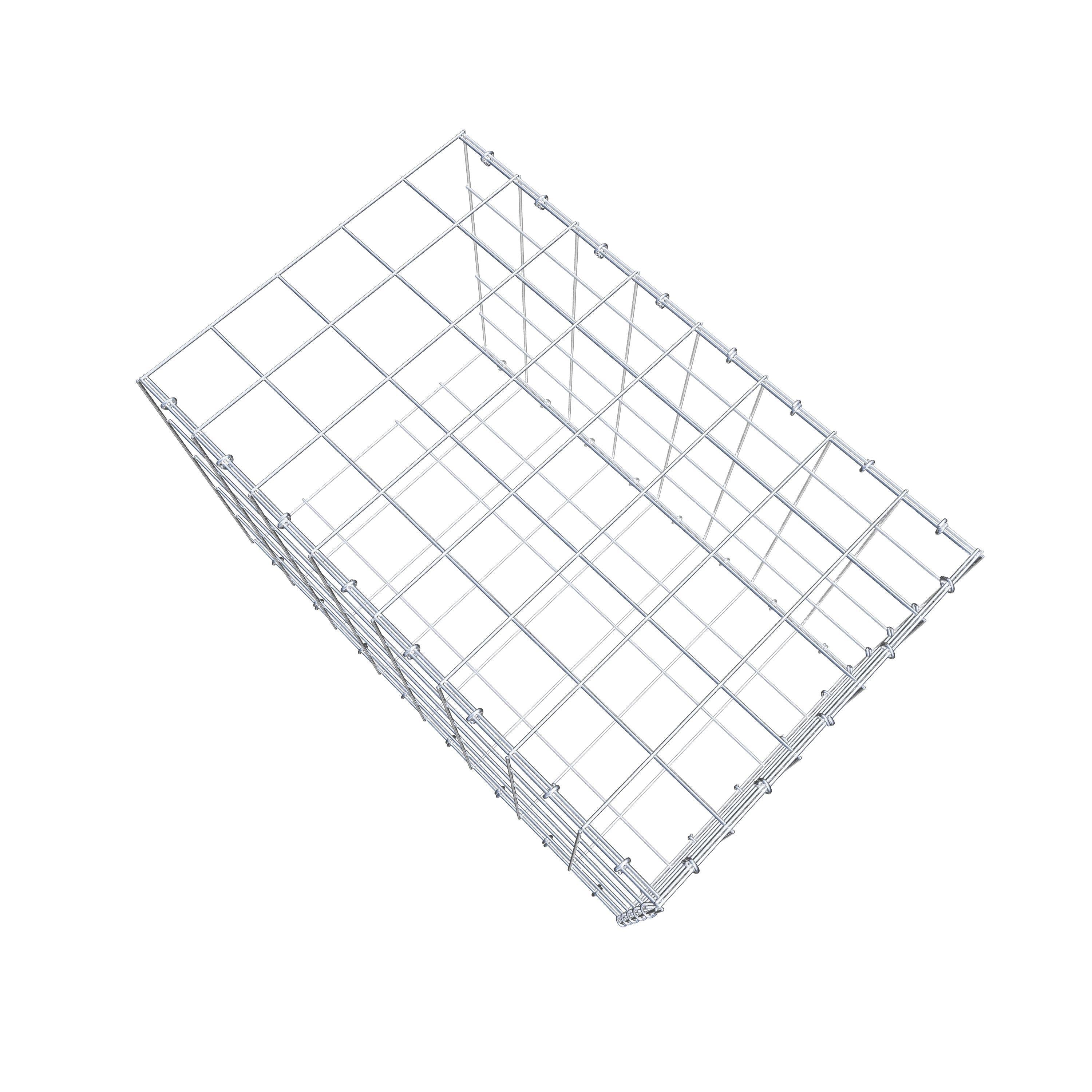 Pila adicional tipo 2 80 cm x 50 cm x 50 cm (L x A x P), malla 10 cm x 10 cm, anillo en C