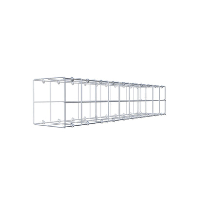 Monteret gabion type 2 100 cm x 20 cm x 20 cm (L x H x D), maskestørrelse 10 cm x 10 cm, C-ring