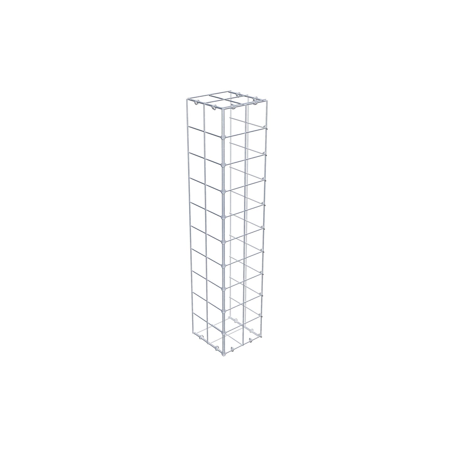 Monteret gabion type 2 100 cm x 20 cm x 20 cm (L x H x D), maskestørrelse 10 cm x 10 cm, C-ring